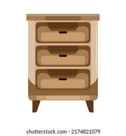 Cabinet icon. Subtable to plece on home decor, furniture, household, etc.