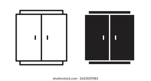 Plantilla de logotipo de elemento de diseño de Vector de icono de gabinete