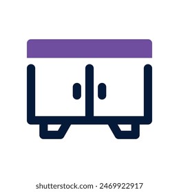 cabinet icon. vector dual tone icon for your website, mobile, presentation, and logo design.
