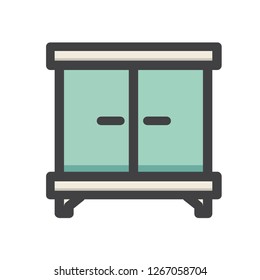 cabinet icon vector. Furniture Interior Icon. For Multi Purpose 