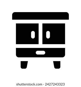 cabinet icon. vector glyph icon for your website, mobile, presentation, and logo design.