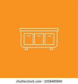 Cabinet Icon, Vector Illustration, EPS10. 