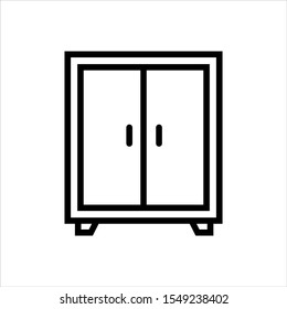 Icono de archivador vectorial, plantilla de logotipo de ilustración