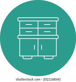 Cabinet icon vector image. Can also be used for web apps, mobile apps and print media.