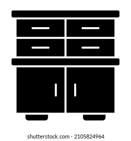 Cabinet icon vector image. Can also be used for web apps, mobile apps and print media.