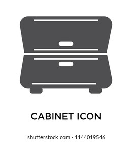 Cabinet icon vector isolated on white background for your web and mobile app design, Cabinet logo concept