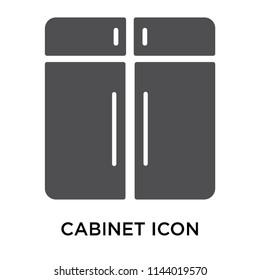 Cabinet icon vector isolated on white background for your web and mobile app design, Cabinet logo concept