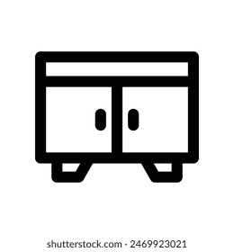 cabinet icon. vector line icon for your website, mobile, presentation, and logo design.