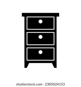 Cabinet icon vector on trendy design