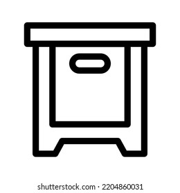 Ilustración de diseño de símbolo del vector de icono del gabinete
