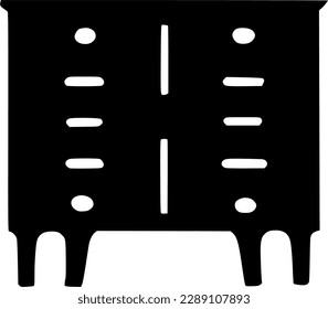 cabinet icon vector symbol design illustration