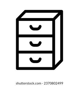 Cabinet Icon Vector Symbol Design Illustration