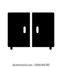 Cabinet Icon Vector Symbol Design Illustration