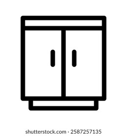 Cabinet Icon Vector Symbol Design Illustration