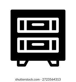 Ilustração de design de símbolo de vetor de ícone de gabinete