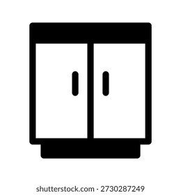 Cabinet Icon Vector Symbol Design Illustration