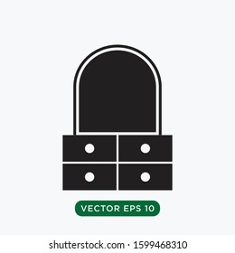 cabinet icon vector template design concept