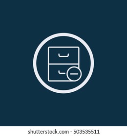 Cabinet icon.archive icon.vector icon