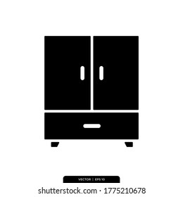  Cabinet icons vector collection, illustration template in trendy style
