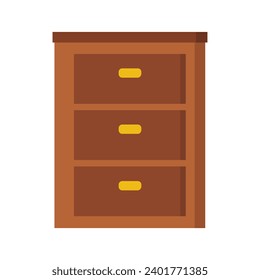 Cabinet illustrated on white background