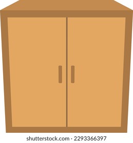 Ilustración vectorial aislada de gabinete.