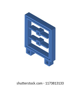 Cabinet isometric left top view 3D icon