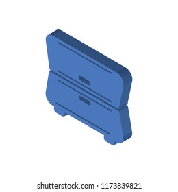 Cabinet isometric left top view 3D icon