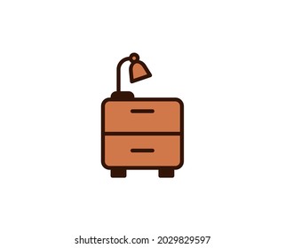 Cabinet line icon. Vector symbol in trendy flat style on white background. Office sing for design.