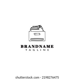 cabinet logo icon design template black modern isolated illustration