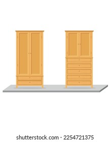
cabinet shelf drawer plank floor