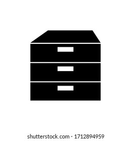 Cabinet sign symbol. Simple Cabinet flat vector. flat illustration of Cabinet. Cabinet flat icon.