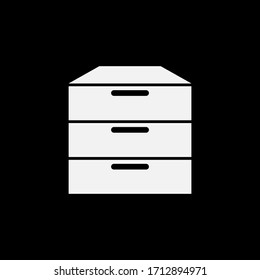 Cabinet sign symbol. Simple Cabinet flat vector. flat illustration of Cabinet. Cabinet flat icon.