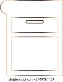 Gabinete para almacenar cosas y diseño de libros.