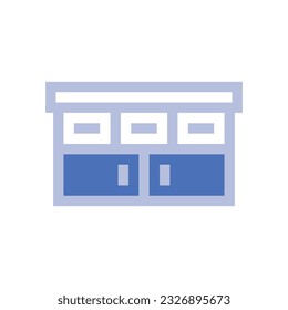 cabinet two tone style icon Stock Photos, Vectors and Illustrations