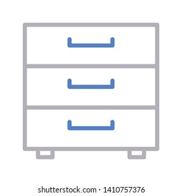 cabinet vector color line icon