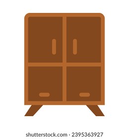 Cabinet Vector Flat Icon For Personal And Commercial Use.
