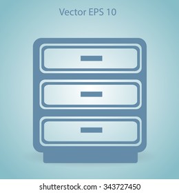 Cabinet vector icon