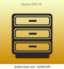 Cabinet vector icon