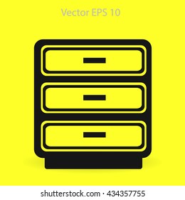 Cabinet vector icon