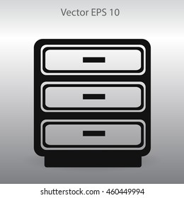 Cabinet vector icon