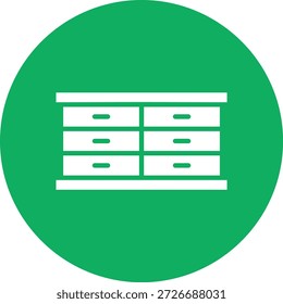 Ilustración de diseño de icono de Vector de gabinete