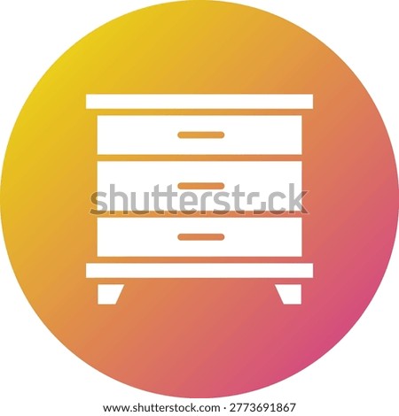 Cabinet Vector Icon Design Illustration