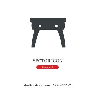 Icono de vector de gabinete.  Trazo editable. Símbolo lineal para uso en diseño web y aplicaciones móviles, logotipo. Ilustración de símbolo. Gráficos vectoriales de píxeles - Vector