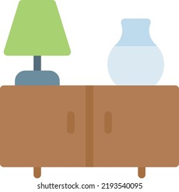 cabinet Vector illustration on a transparent background.Premium quality symbols.Stroke vector      icon for concept and graphic design.