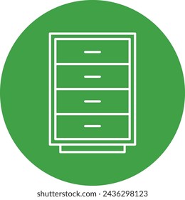 Cabinet Vector Line icon Design