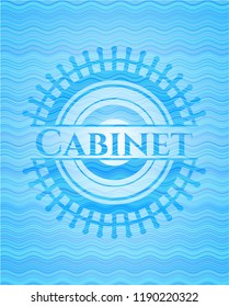 Cabinet water wave badge.