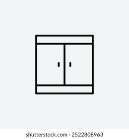 Cabinetline vector icon. EPS 10