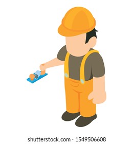 Cabinetmaker icon. Isometric illustration of cabinetmaker vector icon for web