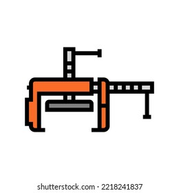 cabinetry clamp color icon vector. cabinetry clamp sign. isolated symbol illustration