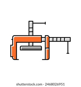 cabinetry clamp color icon vector. cabinetry clamp sign. isolated symbol illustration